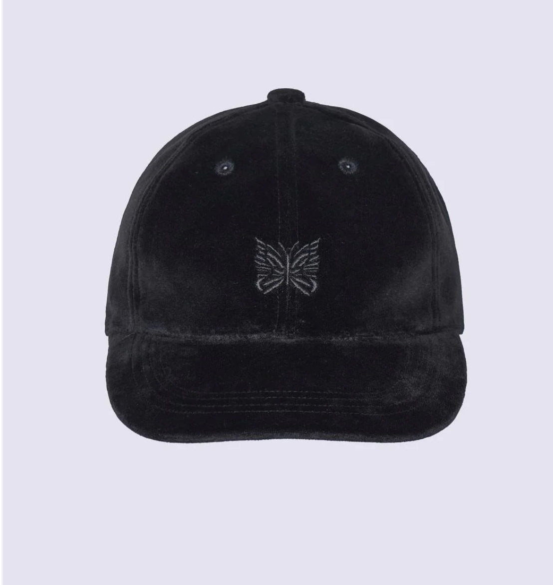 Needles x STUDIOUS Black Velour Cap