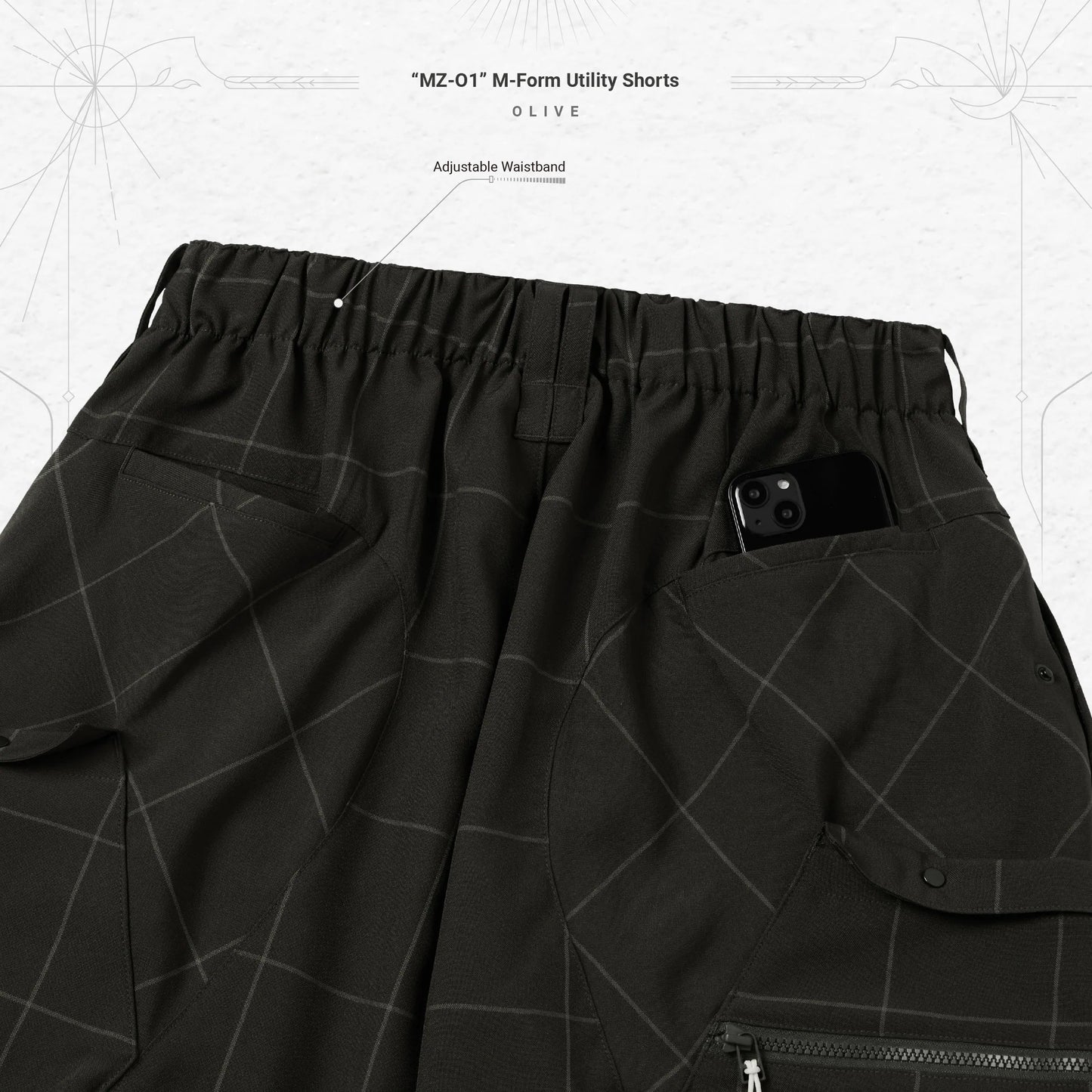 Pre order Goopimade “MZ-O1” M-Form Utility Shorts - Grey