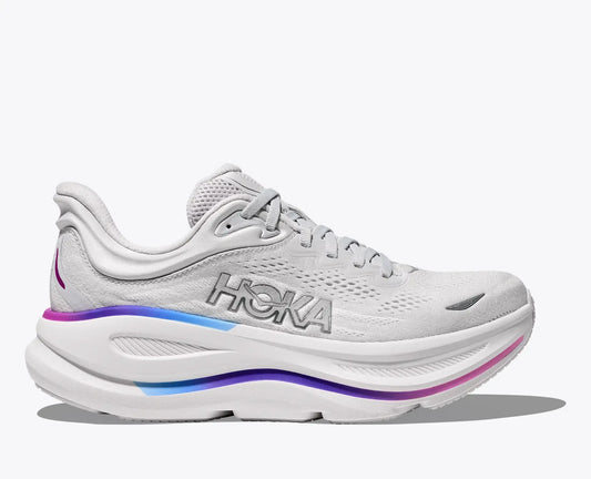 Hoka Women's Bondi 9 Cosmic Grey / White