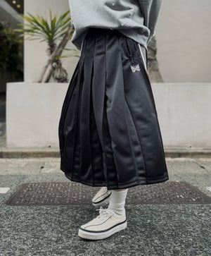 現貨 Needles Pleated Track Skirt - Poly Smooth Charcoal