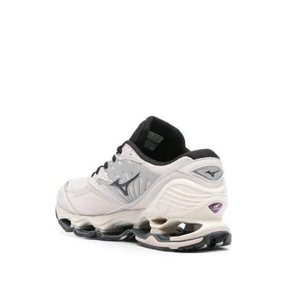 Mizuno Unisex Wave Prophecy LS Silver Cloud / Black / Opal Gray