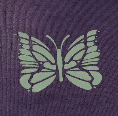 Needles Deconstructed French Terry Sweatpants Destroyed Purple