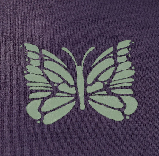 Needles Deconstructed French Terry Sweatpants Destroyed Purple