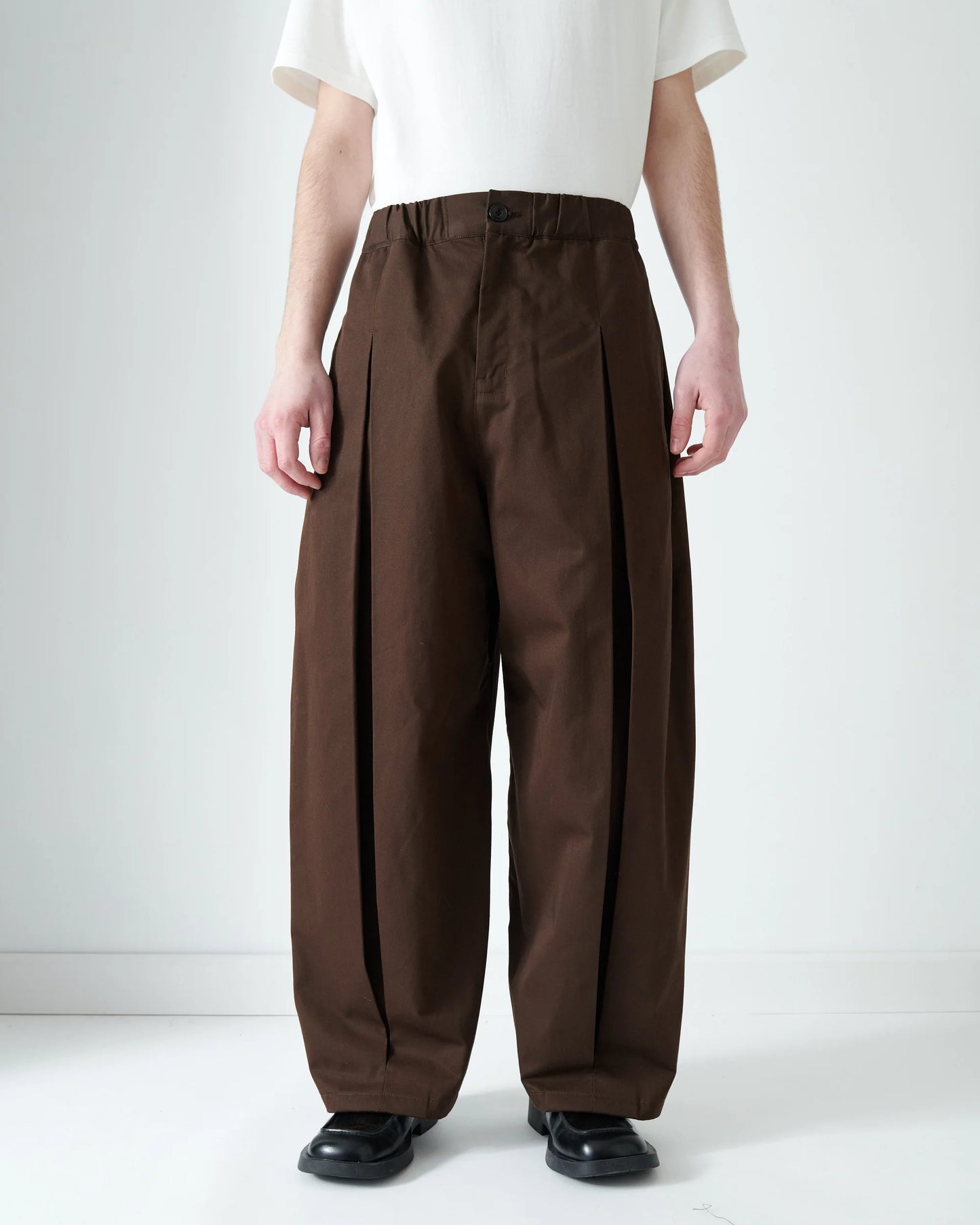 Pre Order - Sage Nation Box Pleat Pants -Brown
