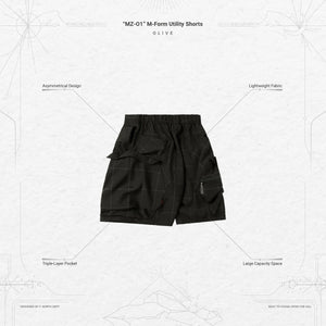 Pre order Goopimade “MZ-O1” M-Form Utility Shorts - Olive