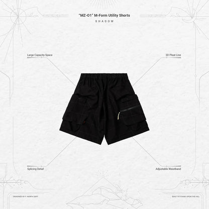 Pre order Goopimade “MZ-O1” M-Form Utility Shorts - Shadow