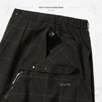 Pre order Goopimade “MZ-O1” M-Form Utility Shorts - Olive