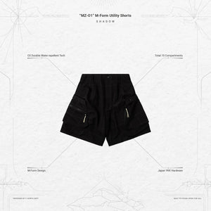 Pre order Goopimade “MZ-O1” M-Form Utility Shorts - Shadow