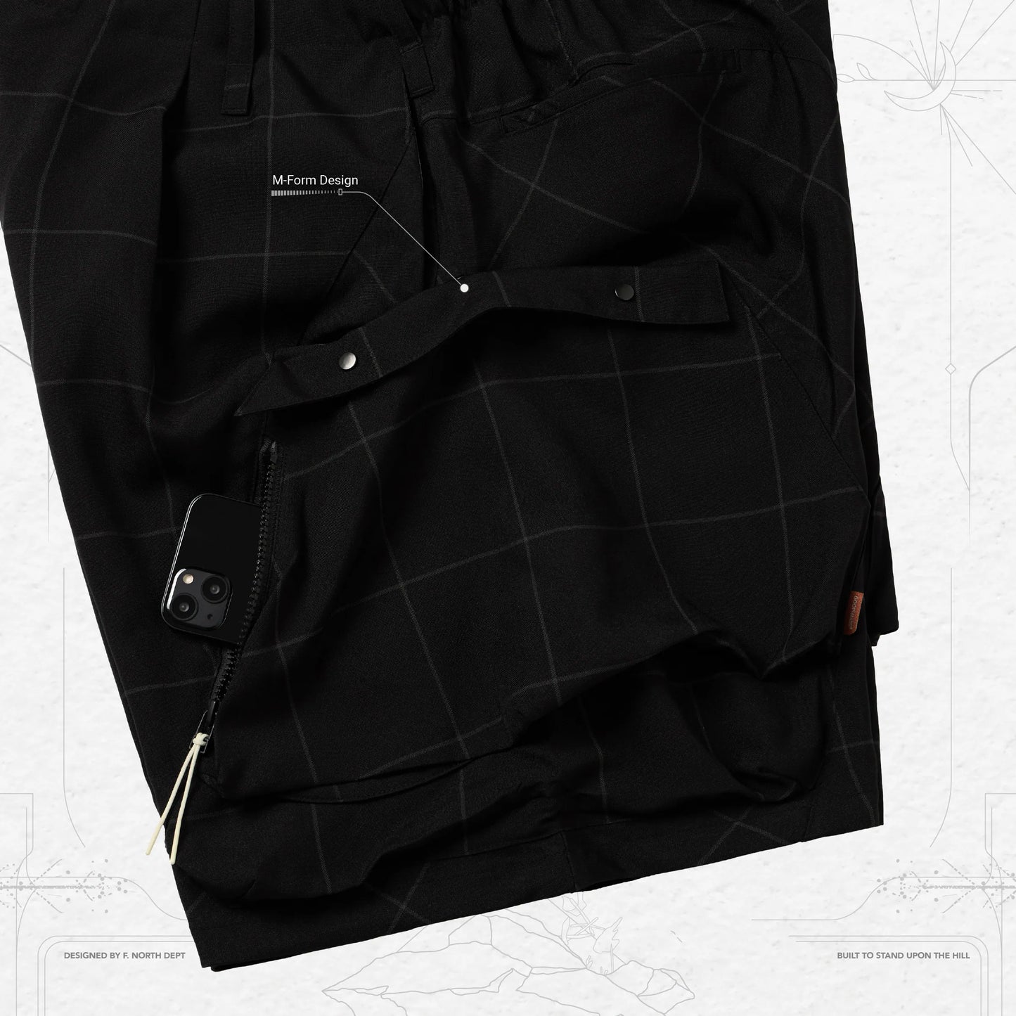 Pre order Goopimade “MZ-O1” M-Form Utility Shorts - Shadow