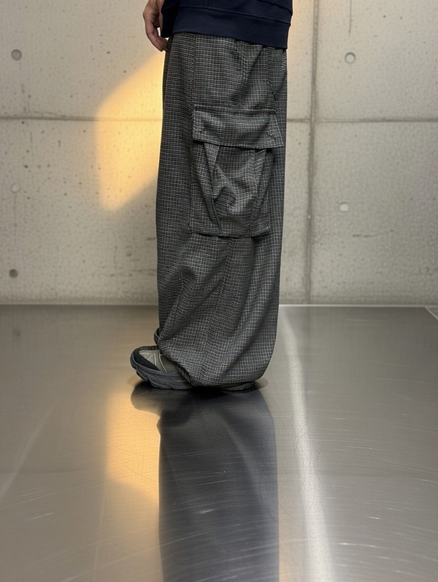 Farmer ‘s MKT Checker Wide Leg Cargo Pants