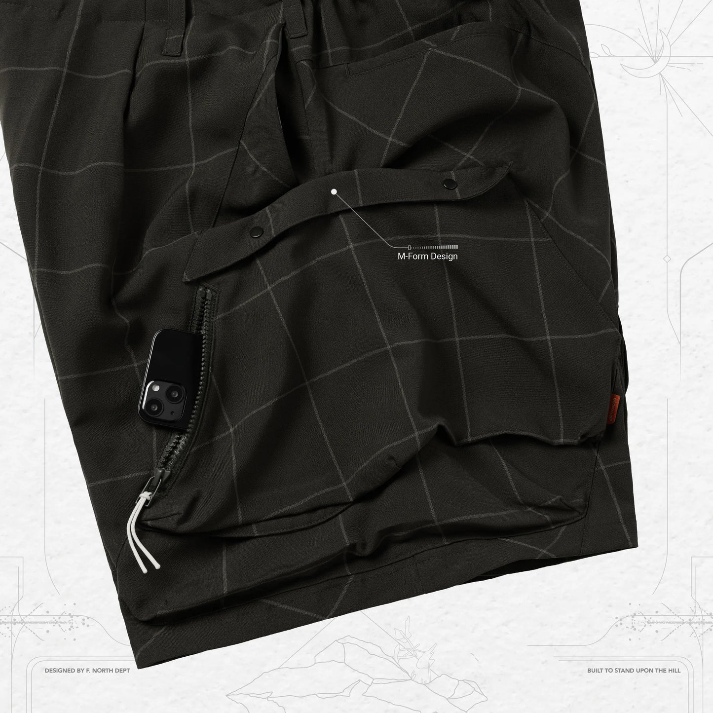 Pre order Goopimade “MZ-O1” M-Form Utility Shorts - Grey