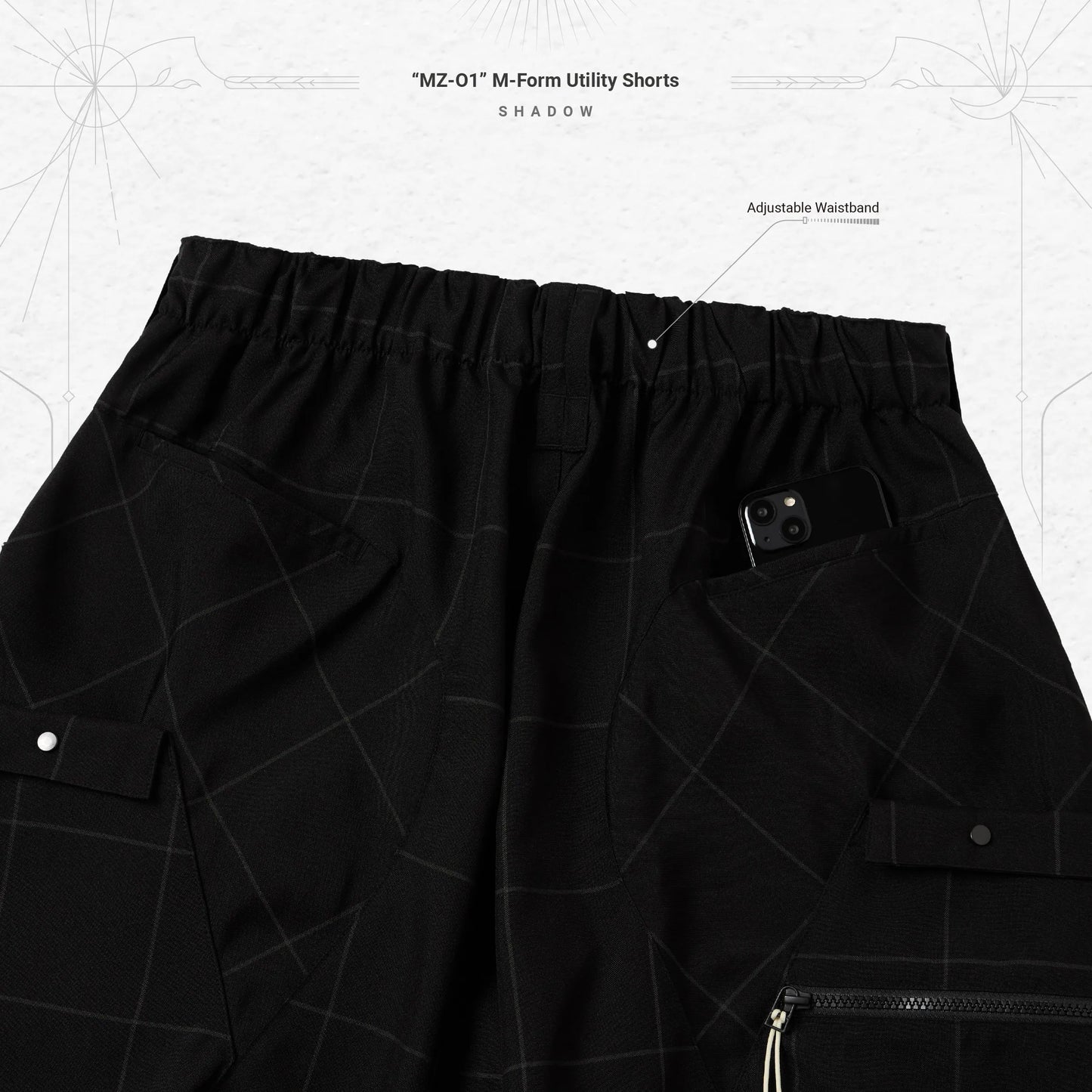 Pre order Goopimade “MZ-O1” M-Form Utility Shorts - Shadow