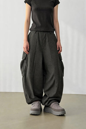Farmer ‘s MKT Checker Wide Leg Cargo Pants