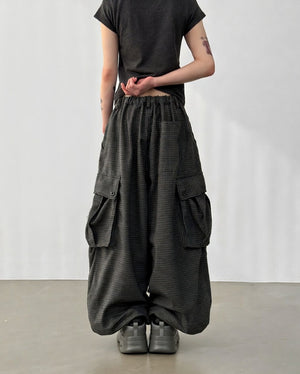 Farmer ‘s MKT Checker Wide Leg Cargo Pants