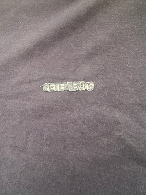 Vetements women washed inside out tee 2019 -navy
