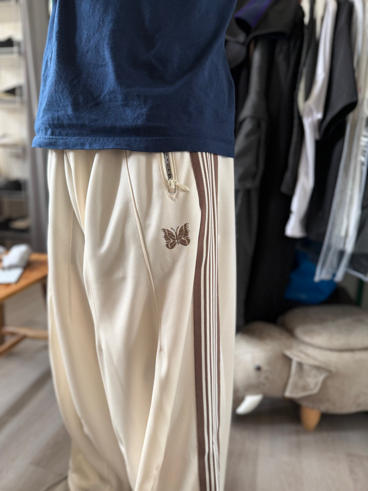 現貨 Needles 別注H.D TRACK PANTS - POLY SMOOTH