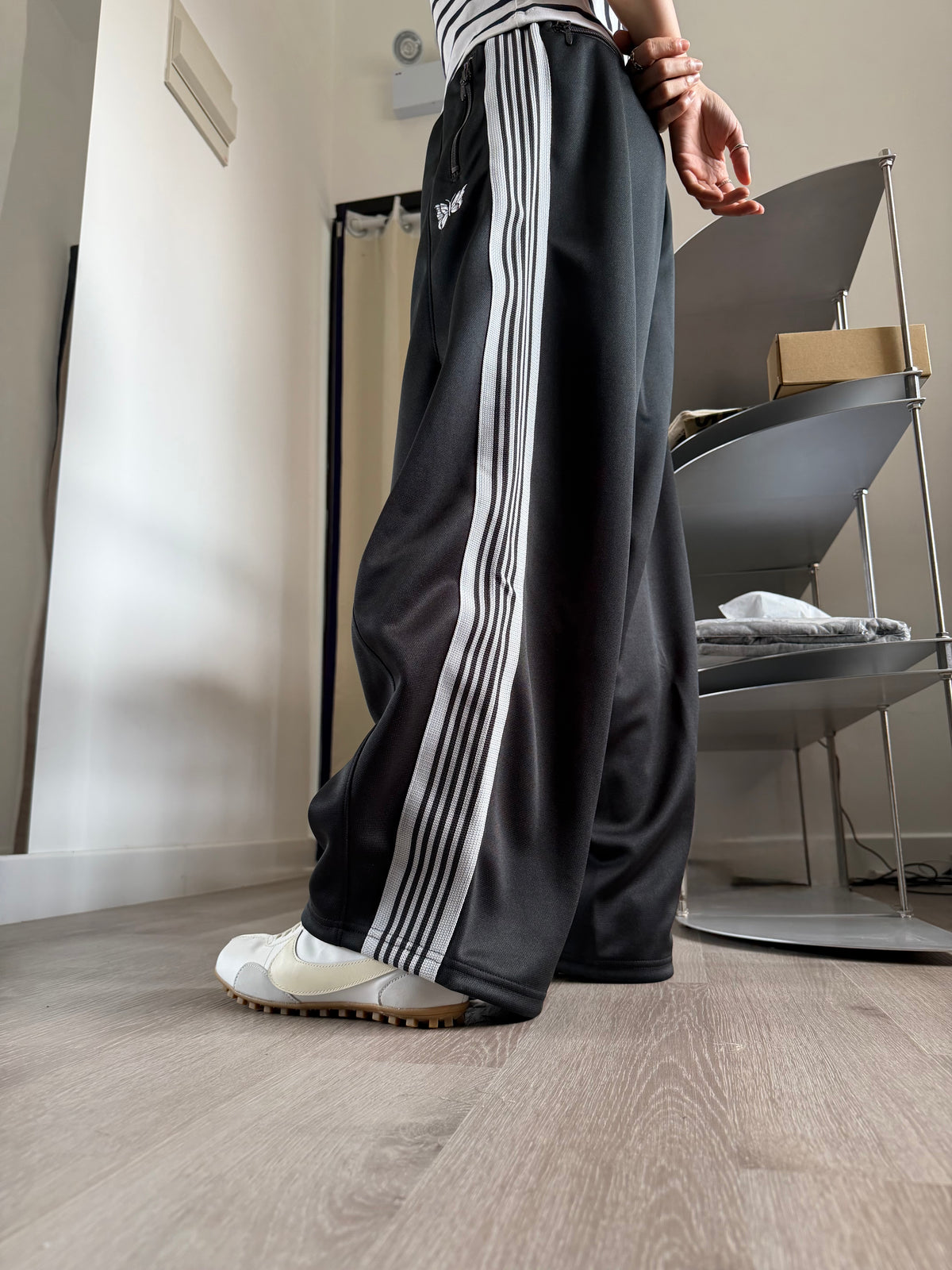 Needles H.D. Track Pant - Poly Smooth Charcoal — Indeedsooo