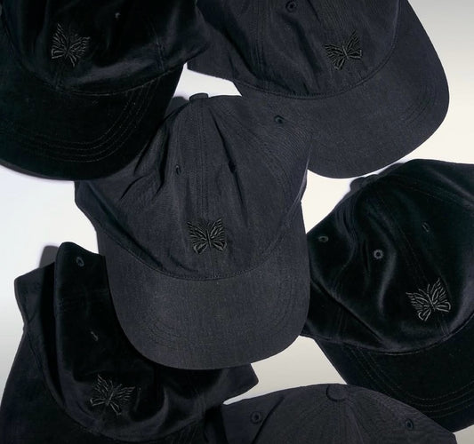 Needles x STUDIOUS Black Velour Cap